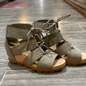 Sorel Olive Green Joanie II Sandals
